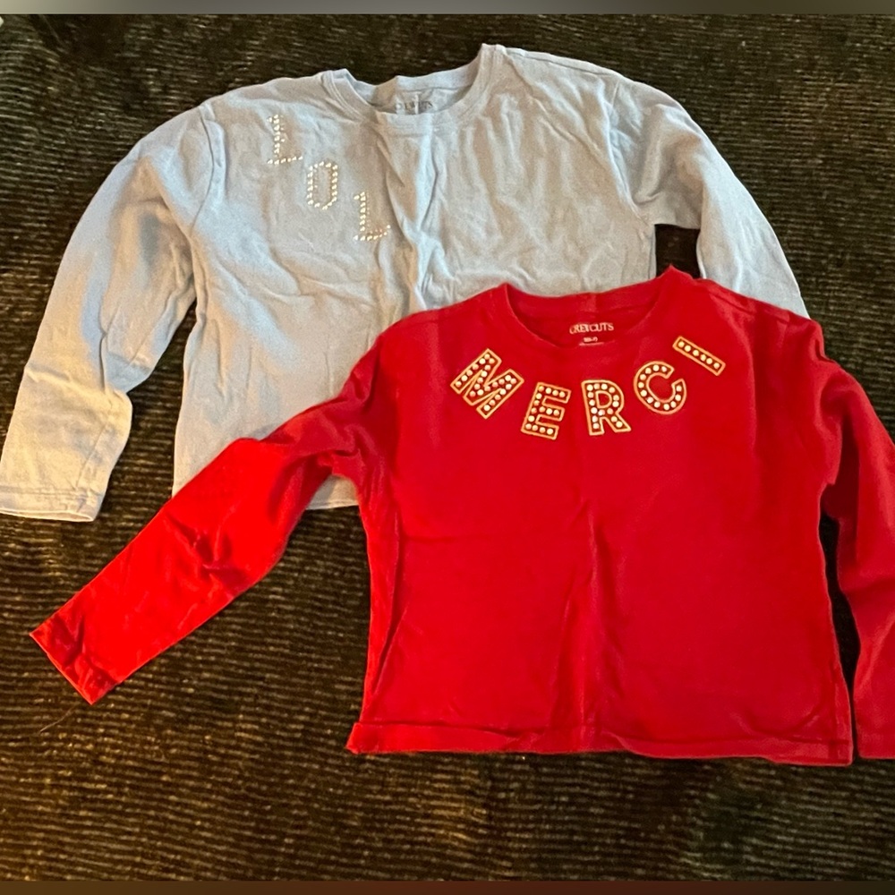 2 Crewcuts Girls Long Sleeve Shirts